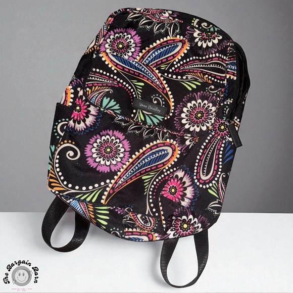 Vera Bradley Bandana Swirl Paisley Floral Retired 3pc Bag/Wallet/Pouch Set - Picture 3 of 7